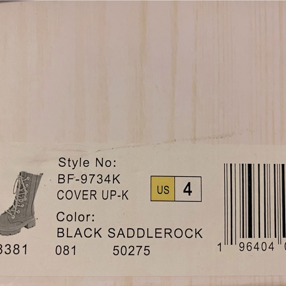 Blowfish Black Saddlerock Boots Youth Sz 4 - Picture 5 of 6